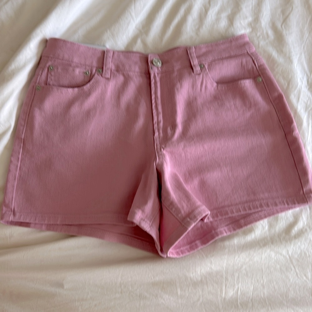 Juicy Couture Pink Jean Shorts size 10 NWT